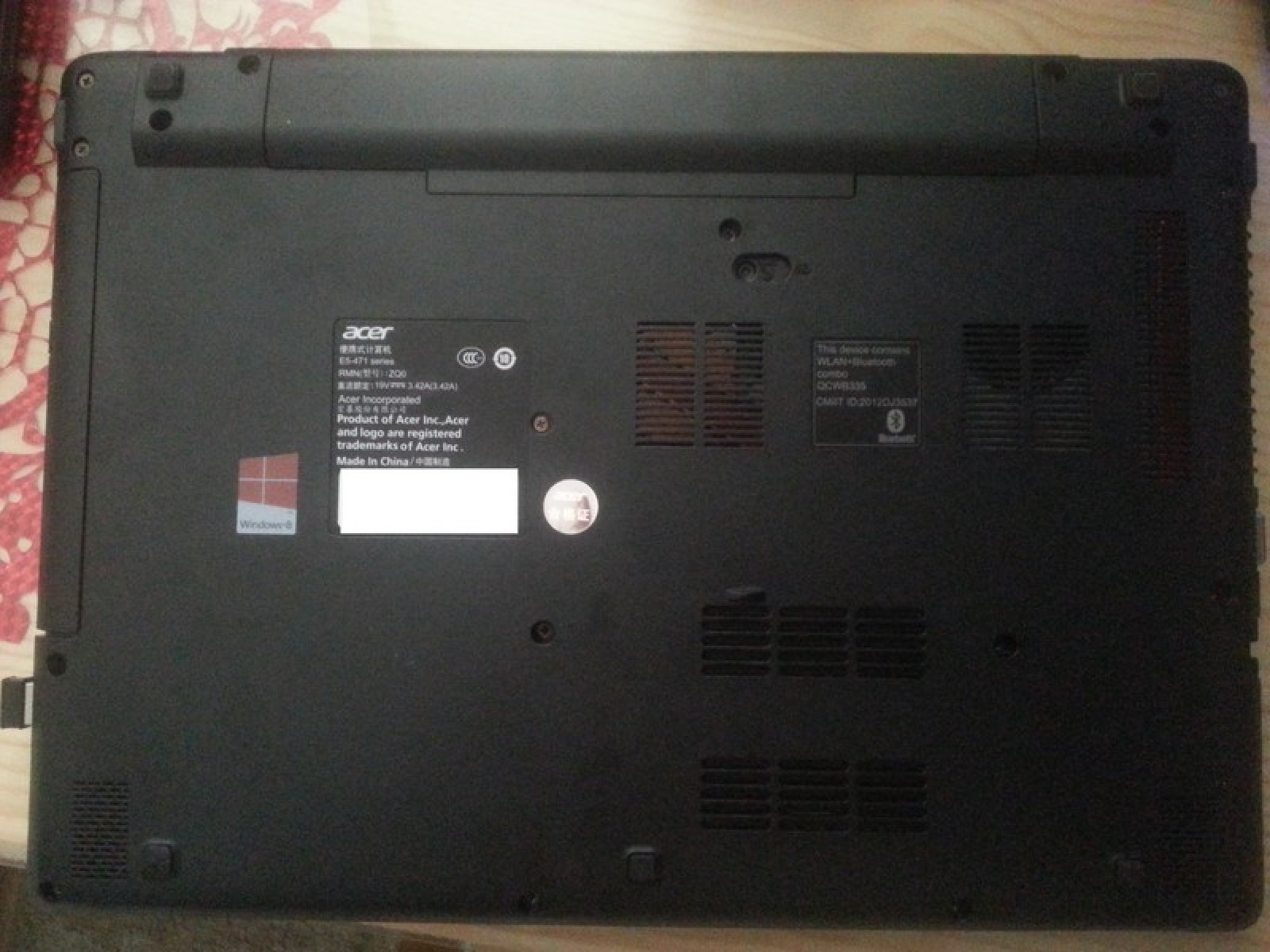 宏碁E5-471G拆机更换固态硬盘，（老本也可参考升级扩容）